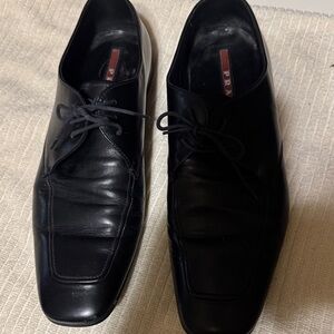 Prada Men's Classic Black Oxfords